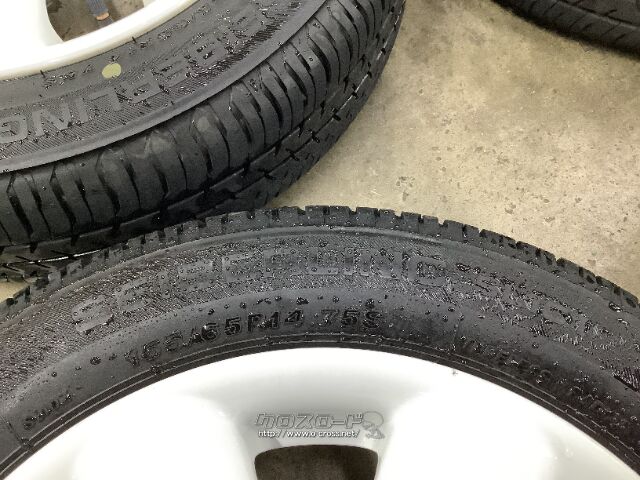 ホイール・タイヤ・14インチスズキラパン HE22S 純正アルミ4本Setバリ 