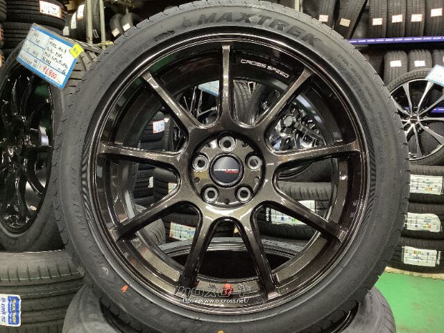 ホイール・タイヤ・17インチ新品クロススピードRS9 4本set新品タイヤ付