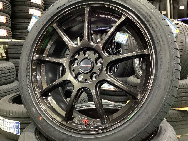 ホイール・タイヤ・17インチ新品クロススピードRS9 4本set新品タイヤ付