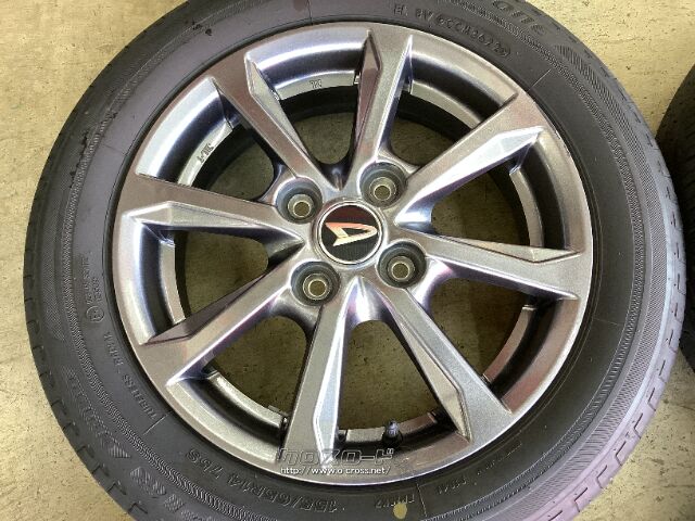 ホイール・タイヤ 14インチ現行 タントファンクロス 純正アルミ4本set中古タイヤ付 K36