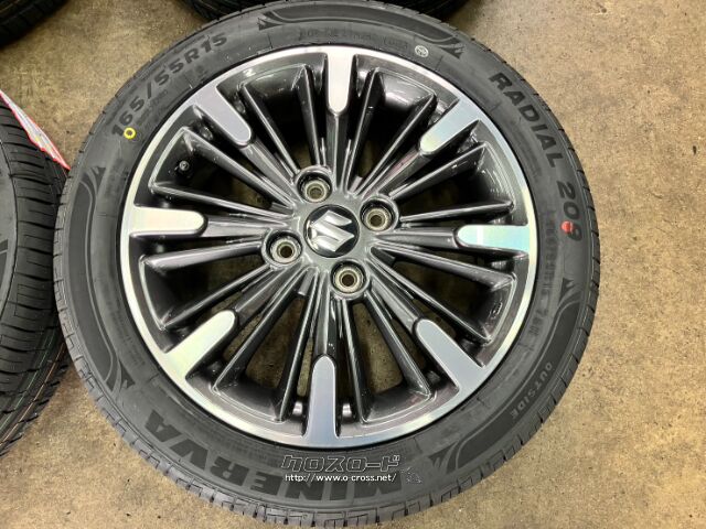 ホイール・タイヤ・15インチ良品スズキ スペーシア純正アルミ4本Set