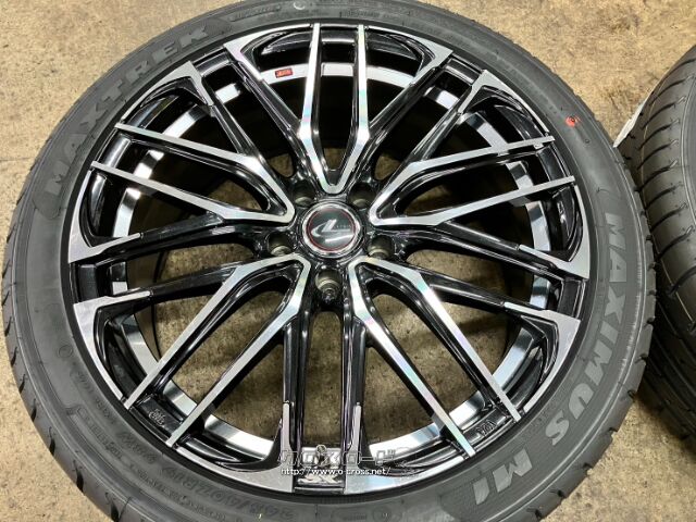 s*a様 レオニス　4本セット　19インチ ブラック スポークホイール ホイール・タイヤ・19インチ中古Wedsレオニス SK(PBMC)4本Set