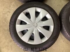 使用6000km 4枚 マツダ フレア 純正 スチールホイール ホイール・タイヤ・14インチマツダフレアワゴン純正アルミ4本Set