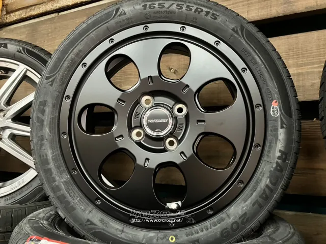 ホイール・タイヤ・15インチ新品MID マッドエージェント（BK）4本set