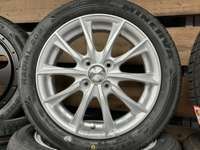 ホイール・タイヤ・15インチ新品エクシーダ－E06（シルバー）4本set