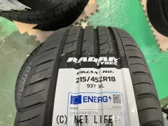 ホイール・タイヤ 18インチ新品サーキュラーC10R（マットガンメタ）４本Set新品タイヤ