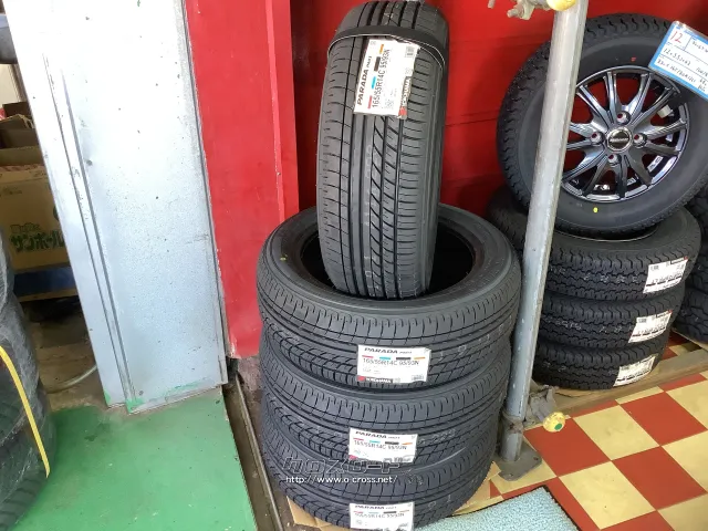 車のパーツ 165/55R14 # タイヤ・在庫限り！165/55R14 ヨコハマ4本set工賃込・ASK・ホイール