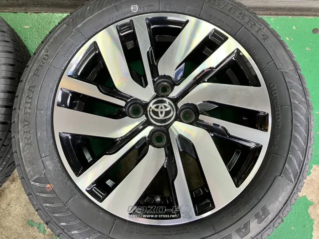 ②ルーミー純正ホイールタイヤ4本セット ホイール14×5J 165/65R14 ホイール・タイヤ・14インチ中古トヨタルーミー純正アルミ4本set