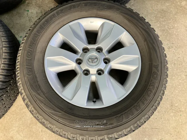 トヨタ ハイラックス 純正 17インチ アルミホイール★265/65R17 2022年製 新車外し】トヨタ ハイラックス 純正 17in 7.5J +30 ヨコハマ