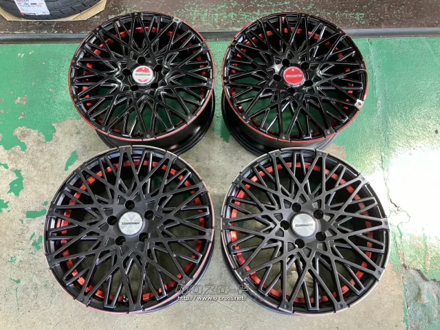ホイール・18インチ中古シュティッヒレグザスフォーブス（BK/RED） 4本 