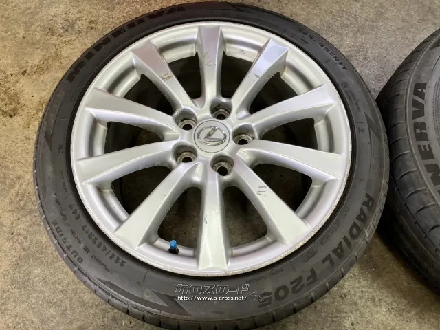 ホイール・タイヤ・17インチ中古レクサス IS 純正アルミ4本Setバリ溝
