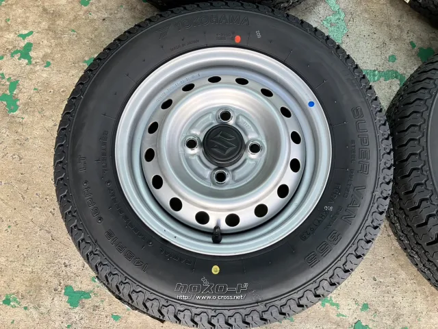 ホイール・タイヤ 12インチ美品スズキエブリィ純正スチール 4本set新品タイヤK39