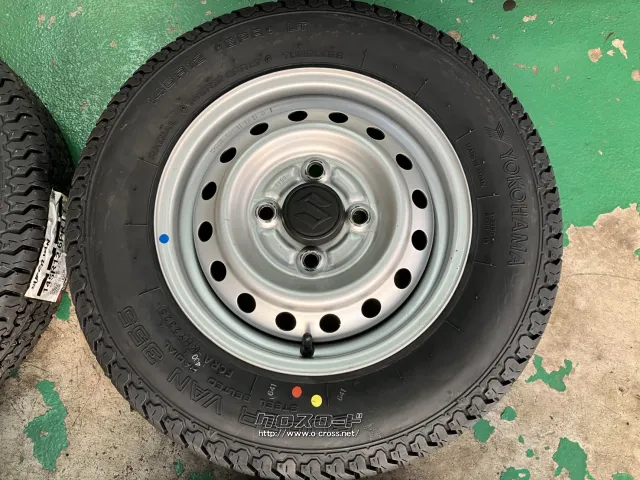 スズキ 純正 鉄ホイール 12インチ 12×4J 4H PCD100 4本セット 黒 塗装