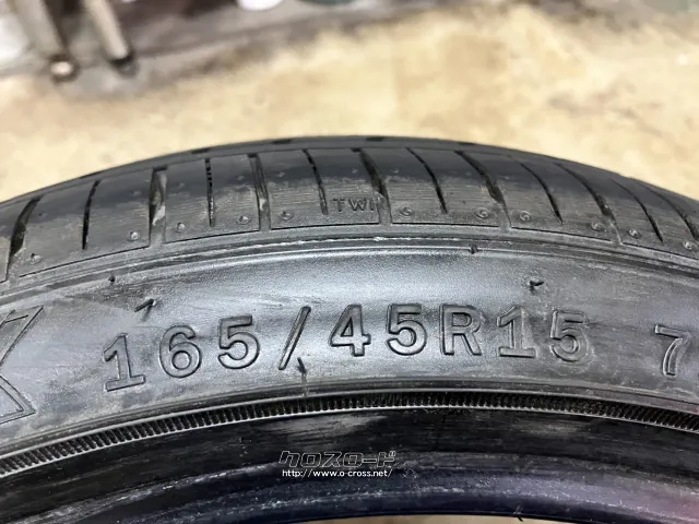 タイヤ 15インチ中古ジーテックス165/45R15 1本×9部取り付け工賃込T58