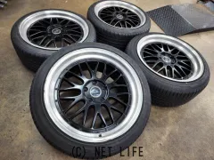 ホイール・タイヤ 19インチ中古ステップリムメッシュ4本Set J88