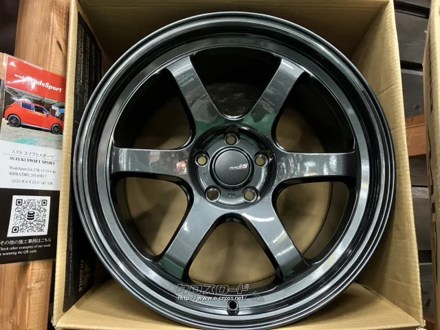 ホイール・18インチ新品MIDレーシングR06（CBK） 4本set・14.28万円