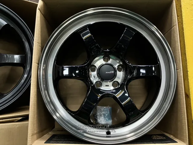 ホイール・18インチ新品MIDレーシングR06（BKP） 4本set・15.88万円 