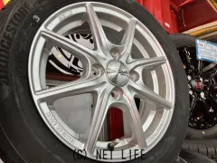 ホイール・タイヤ 14インチ新品ザインEK（シルバー）4本set新品国産タイヤ付