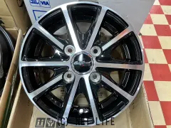 ホイール・タイヤ 12インチ新品MID　ユーロスピードV25　4本Set新品国産タイヤ