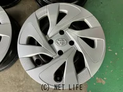 ホイール 15インチ中古アクア純正スチール(ホイールキャップ付)4本set J32
