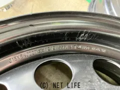 ホイール 15インチ中古アクア純正スチール(ホイールキャップ付)4本set J32