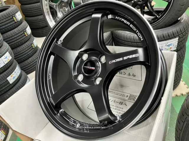ホイール・タイヤ 15インチ新品クロススピードCR5(BK)4本set新品タイヤ