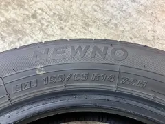 タイヤ 14インチ中古ブリヂストン155/65R14　１本×９部取り付け工賃込T55