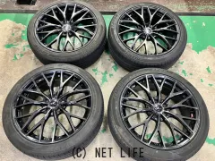 ホイール・タイヤ 19インチ中古WedsレオニスMX　4本set中古タイヤ付J67