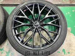 ホイール・タイヤ 19インチ中古WedsレオニスMX　4本set中古タイヤ付J67