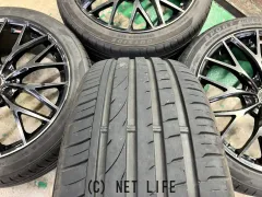 ホイール・タイヤ 19インチ中古WedsレオニスMX　4本set中古タイヤ付J67