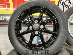 ホイール・タイヤ 14インチ新品KYOHOザインEK(ブラック)4本set新品国産タイヤ付