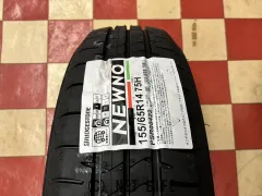 ホイール・タイヤ 14インチ新品KYOHOザインEK（ブラック）4本set新品国産タイヤ付