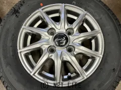 ホイール・タイヤ 12インチ中古EURO-Sストリーム4本set新品国産タイヤ付K63