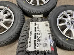 ホイール・タイヤ 12インチ中古EURO-Sストリーム4本set新品国産タイヤ付K63