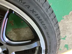 ホイール・タイヤ 17インチ美品エンケイチューニング　SC38　4本setバリ溝タイヤ付J68