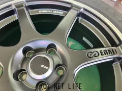 ホイール・タイヤ 17インチ美品エンケイチューニング　SC38　4本setバリ溝タイヤ付J68