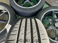 ホイール・タイヤ 17インチ美品エンケイチューニング　SC38　4本setバリ溝タイヤ付J68