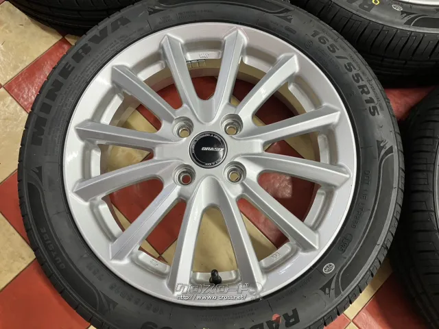 ホイール・タイヤ・15インチ美品KOSEI グレイシス（シルバー）4本set
