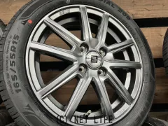 ホイール・タイヤ 15インチ中古KYOHO　ザインSS（シルバー）４本set新品タイヤ付