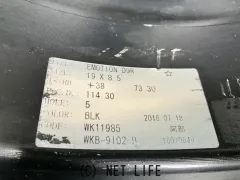 ホイール・タイヤ 19インチ中古WORK　エモーションD9R（ブラック）4本set中古タイヤJ73