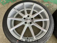 ホイール・タイヤ 20インチ中古MLJハイペリオンCVX（シルバー）4本set中古国産タイヤJ76