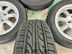 ホイール・タイヤ 14インチ中古ダイハツ純正　ミニライト　4本set中古バリ溝タイヤ付K33