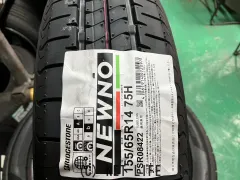 ホイール・タイヤ 14インチ新品Wedsネオキャロ（BK＆クロームC）4本set新品国産タイヤ付