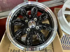 ホイール・タイヤ 14インチ新品ララパームCAP2(BK/リムP)4本set新品国産タイヤ