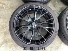 ホイール・タイヤ 17インチ中古WEDSスポーツSA20R 4本setバリ溝タイヤJ67