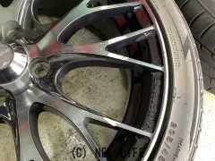 ホイール・タイヤ 17インチ中古WEDSスポーツSA20R 4本setバリ溝タイヤJ67