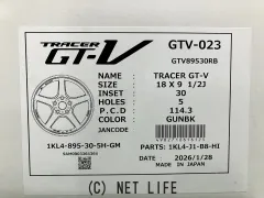 ホイール 18インチ新品KYOHOトレーサーGT-V(ガンブラック)4本set