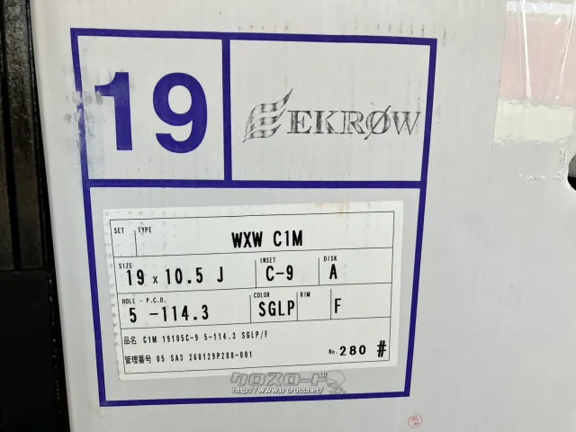 ホイール 19インチ希少EKROW(WORK) WXWC1M(ゴールド)4本set