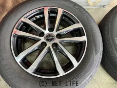 ホイール・タイヤ 15インチ中古e:Vance ブラポリホイール4本Set中古タイヤJ78