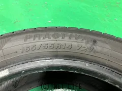 タイヤ 14インチ中古プラクティバ165/55R14　4本SET取り付け工賃込T75
